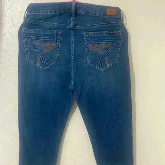 NWOT SEVEN7 HIGH WAISTED BREEZY CROP WITH RAW HEM IN SIZE 10 - Picture 5 of 5